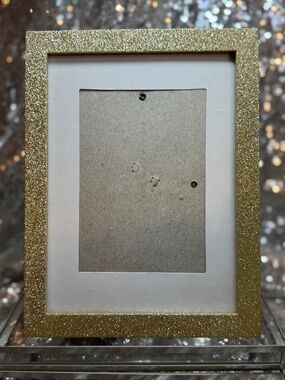 4x6 gold sparkle frame